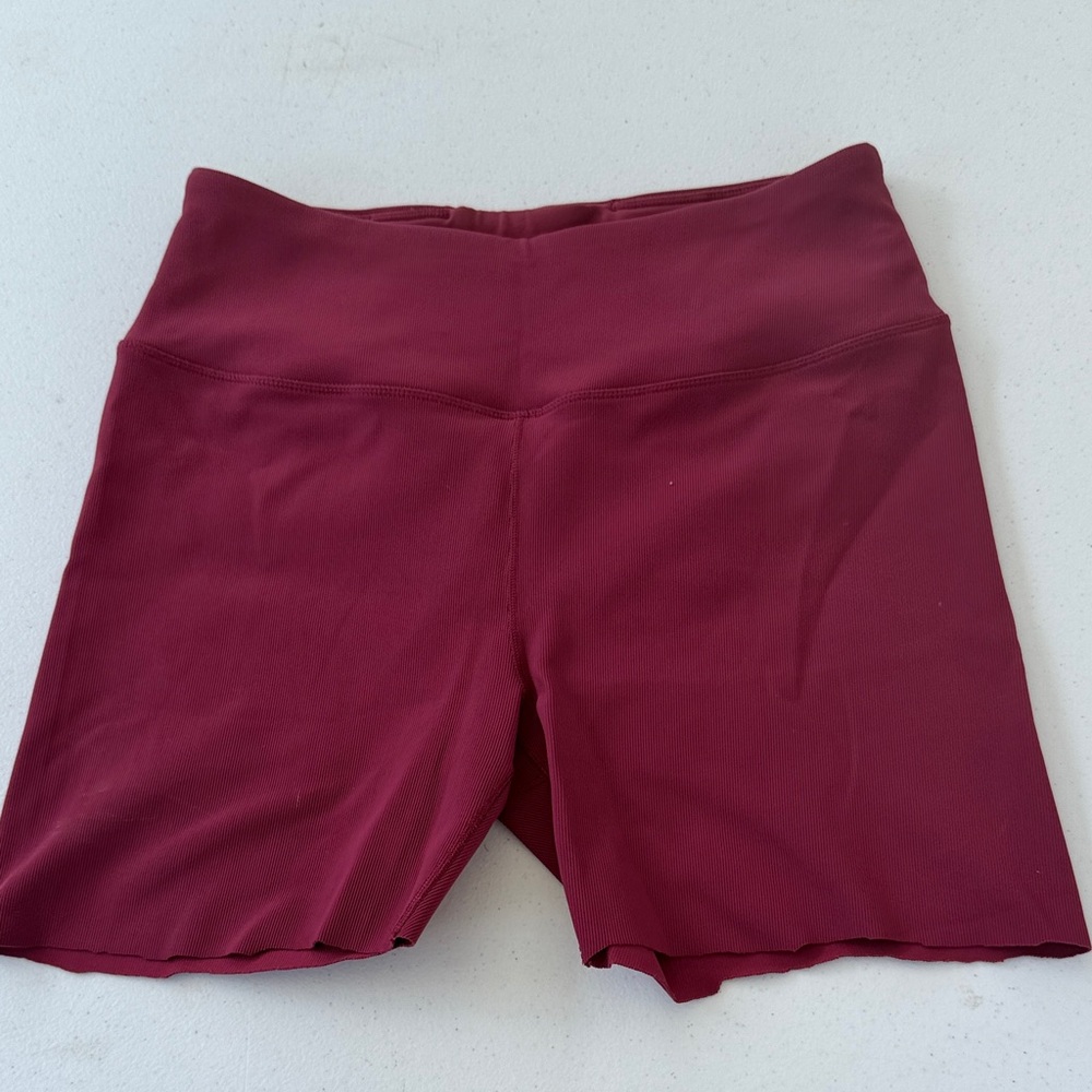 Women's Maroon Bike Shorts